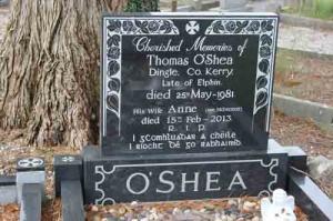 O'Shea Thomas Dingle, Kerry and Elphin